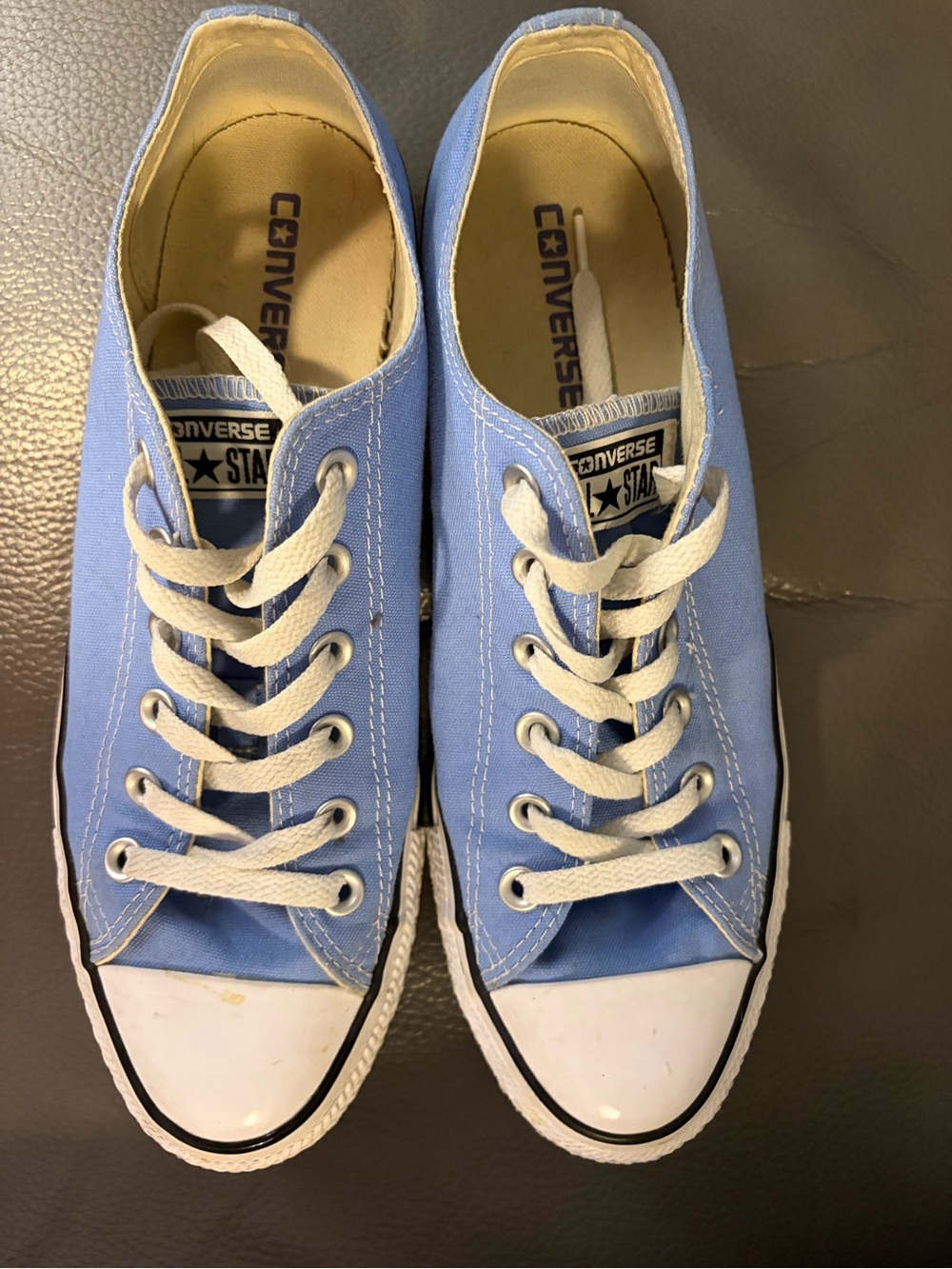 Converse Women’s Low Top Canvas Sneakers - Light Blue